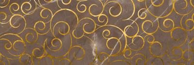 Настенная плитка декор Миланезе Дизайн 1664-0146 20х60 флорал марроне