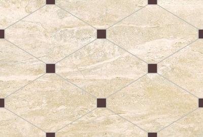 Настенная плитка Eurotile Ceramica 9 RY 0054 TG Rayana 27x40 бежевая глянцевая под камень / геометрию