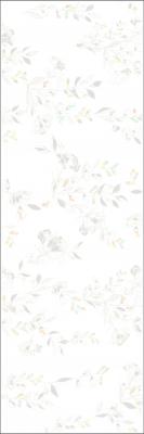 Вставка Creto 04-01-1-17-03-01-2425-0 Dew Bianko 20x60 белая матовая флористика