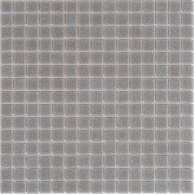 Мозаика ROSE MOSAIC A108 Matrix color 2 (размер чипа 10x10 мм) 31.8x31.8 серая глянцевая моноколор