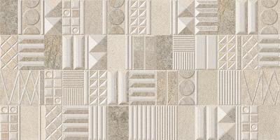 Декоративная плитка Azori 588882001 Stone Geometria 31.5x63 бежевая матовая геометрия