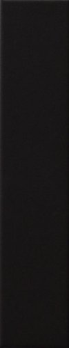 Настенная плитка Ava La Fabbrica 192062 Up Black Matte 5x25 черная матовая моноколор