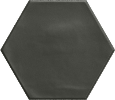 Керамогранит Ribesalbes Ceramica PT03147 Geometry Hex Black Matt 17.3x15 черный матовый моноколор
