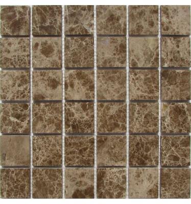 Мозаика FK Marble 35422 Classic Mosaic Emperador Light 48-6P 30.5x30.5 коричневая полированная
