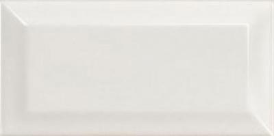 Настенная плитка Equipe 12738 Metro White 7,5x15 белая глянцевая моноколор