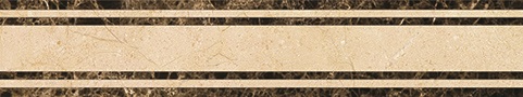Натуральный камень Marmocer PJD-SDPH043 Crema Marfil 43 Бордюр 80x15 бежевый/коричневый матовый под камень