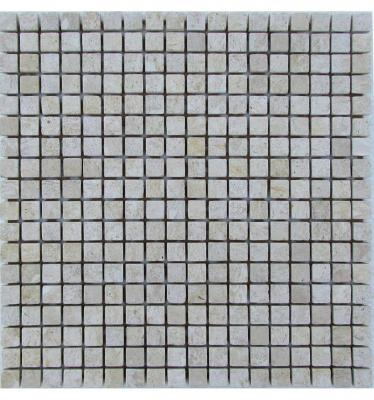 Мозаика FK Marble 32701 Classic Mosaic Travertine 15-7T 30.5x30.5 белая матовая