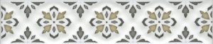 Бордюр Kerama Marazzi STG\A621\17000 Клемансо 15x3 бежевый глянцевый с орнаментом