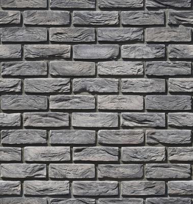 Камень искусственный White Hills 327-80 Торн брик 21.2x6.5 темно-серый рельефный / матовый под кирпич