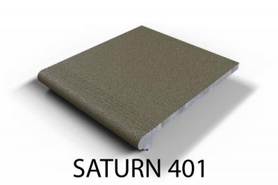 Ступень фронтальная Элит Бетон Saturn 401 31х33 зеленая глазурованная матовая под камень