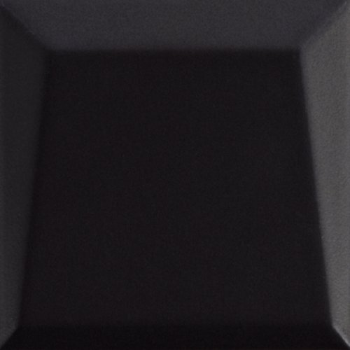 Настенная плитка Ava La Fabbrica 192022 Up Lingotto Black Matte 10x10 черная матовая моноколор выпуклая