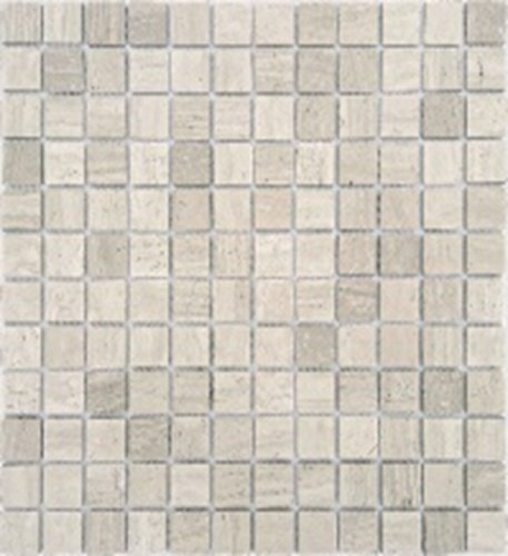 Мозаика Marble Mosaic Square 23x23 Wood Grain Pol 30x30 серая полированная под дерево, чип 23x23 квадратный