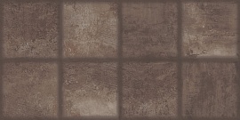 Настенная плитка Azori 507141101 Плитка Idalgo Dark 31.5x63 коричневая глазурованная матовая под камень