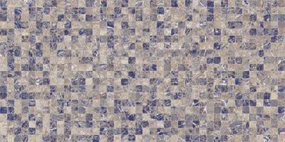 Настенная плитка Laparet х9999207999 Arte 40x20 коричневая / синий глазурованная глянцевая / неполированная под камень / под мозаику