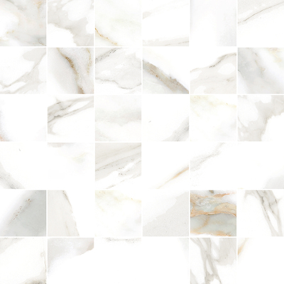 Мозаика Laparet х9999281522 Balance 30x30 белая глазурованная глянцевая под мрамор
