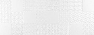 Настенная плитка Porcelanosa P3580080 Deco Matt 45x120 белая матовая с орнаментом