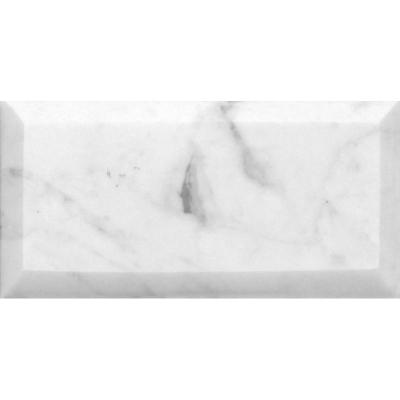 Natural Brick BRI-088 (Carrara) Мрамор белый, поверхность полированная 150x75