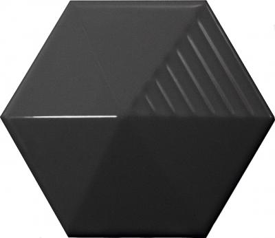 Настенная плитка Equipe 23073 Magical 12.4x10.7 черная глянцевая 3d узор / моноколор