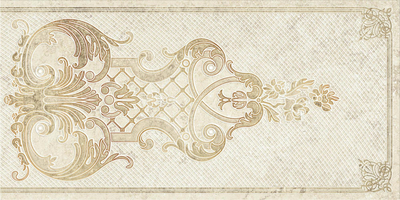 Декор Eurotile Ceramica Anika Decor Natural 30x60 бежевый / коричневый глянцевый с орнаментом