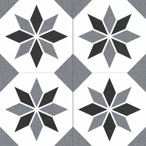 Керамогранит Etili Seramik Milan Grey Pre-cut 45x45 серый глазурованный матовый геометрия