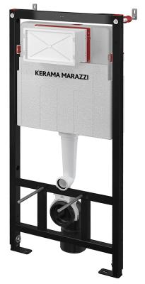 Скрытая система инсталляции Kerama Marazzi AM101\1120KM для подвесного унитаза черно-белая