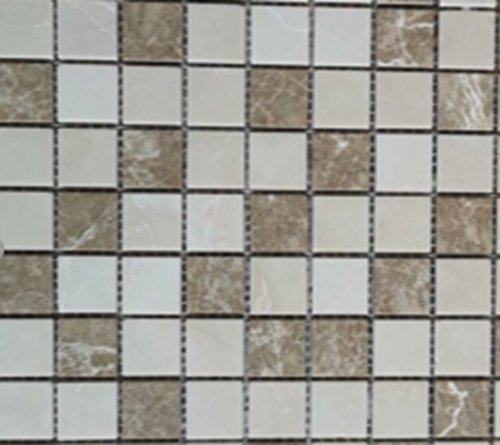 Мозаика Marble Mosaic Mosaic square 48X48 Mix Stone 6 Mat 30.5x30.5 микс бежевая / коричневая матовая под камень, чип 48x48 квадратный