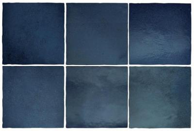 Настенная плитка Equipe 24974 Magma 13.2x13.2 синяя глянцевая моноколор