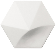 Настенная плитка Equipe 24440 Magical 12.4x10.7 белая матовая 3d узор / моноколор