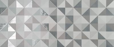 Настенная плитка Fap Ceramiche fQDF Milano Mood Texture Triangoli 50x120 серая матовая геометрия