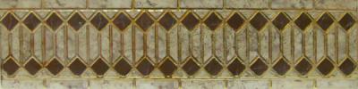 Бордюр Infinity Ceramic Tiles Rimini Listello Beige 15x60 бежевый полированный с орнаментом