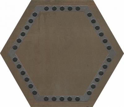Напольная вставка Kerama Marazzi DC\C10\SG27004 Раваль 33.4x29 коричневая матовая металл