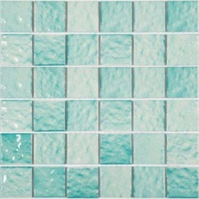 Мозаика NSmosaic PORCELAIN PW4848-23 306х306 голубая глянцевая