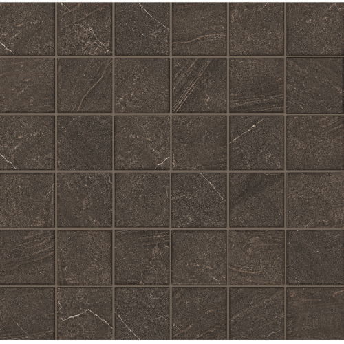 Мозаика Estima Mosaic/GB04_NS/30x30/5x5 Gabbro Brown 30x30 коричневая неполированная под камень, чип 5x5 квадратный