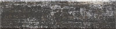 Бордюр Cevica Woodlands Black 6.3x25.5 черный глазурованный матовый под дерево