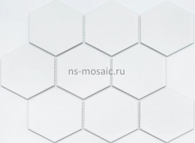 Мозаика NSmosaic PORCELAIN PS95110-15 керамика 295х256 белая глянцевая моноколор