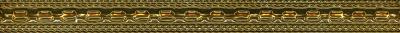 Бордюр карандаш Eurotile Ceramica 62 Lia Beige 29.5x2.5 золотой глянцевый с орнаментом