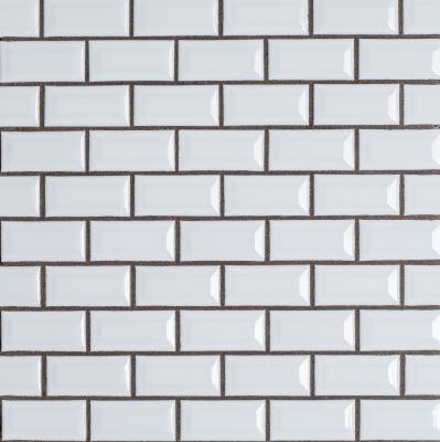 Мозаика Orro mosaic WHITE BAR 30x30 белая глянцевая, чип 22x47 прямоугольный