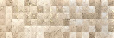 Настенная плитка Kerasol УТ-00001286 Palmira Mosaico Sand Rectificado 30x90 бежевая глянцевая под мрамор / под мозаику