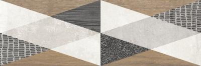 Настенная плитка LASSELSBERGER CERAMICS 1664-0201 Стен 20x60 серый матовый геометрия декор 1