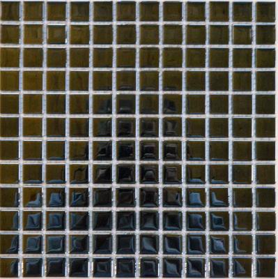 Мозаика ТОНОМОЗАИК ООО стеклянная и стеклянная с камнем TC 382 30.0x30.0х8 чип 23х23 (0.09м) коричневая полированная