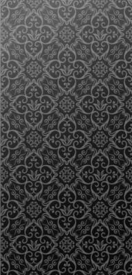 Настенная плитка Dualgres Buxy Black 30х60 черная глазурованная глянцевая с орнаментом