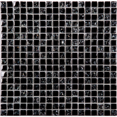 Мозаика NSmosaic EXCLUSIVE No193 стекло 305х305 черная глянцевая