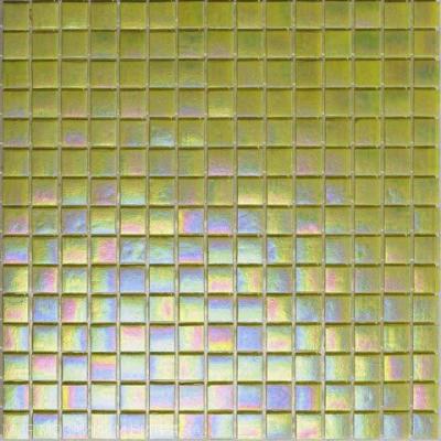 Мозаика ROSE MOSAIC WB90 Rainbow (размер чипа 20x20 мм) 32.7x32.7 зеленая глянцевая моноколор перламутр