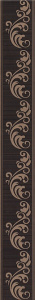 Бордюр Kerama Marazzi AD\B398\11129R Версаль 60x7.2 коричневый глянцевый под мрамор / узоры
