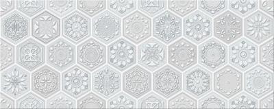Декоративная плитка Azori 586382002 Riviera Favo 50.5x20.1 белая матовая узоры