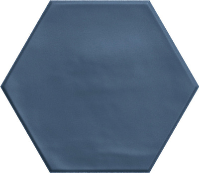 Керамогранит Ribesalbes Ceramica PT03149 Geometry Hex Navy Matt 17.3x15 синий матовый моноколор