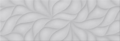 Настенная плитка Eletto Ceramica 506951101 Malwiya Grey Struttura 24.2x70 серая матовая с орнаментом
