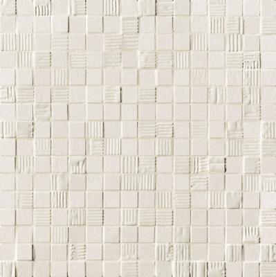 Мозаика Fap Ceramiche Mat&More fOW9 White Mosaico 30.5x30.5 белая матовая под камень