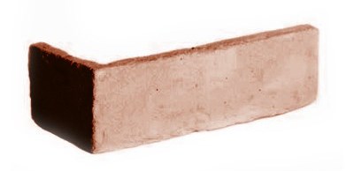 Угловой элемент Zikkurat Эскориал 1-09-57 6x19 коричневый рельефный под кирпич