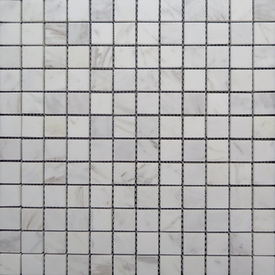 Мозаика Imagine!lab SGY5238P 30x30 белая / серая полированная под камень / мрамор